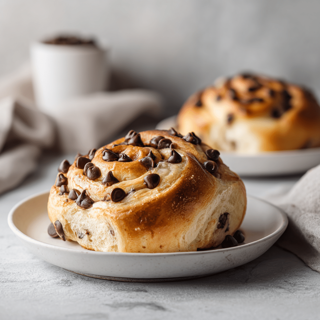 The Fluffiest Chocolate Chip Milk Buns