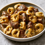 Creamy Cowboy Butter Tortellini Steak Bites: Simple Dinner