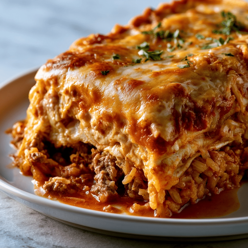 Easy Beef Enchilada Casserole with Rice: A Hearty Meal