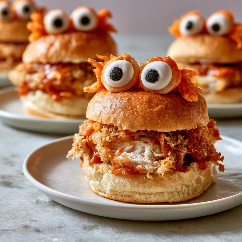 Easy Halloween Monster Chicken Sliders: A Spooky Treat